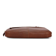 West Port Unisex Premium Leather Laptop Bag – Timeless Professional Elegance (MBG-AO-01-COGNAC)