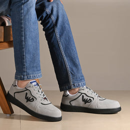 West Port Trendy Casual Sneakers (MIAMI-50-GREY-BLACK)