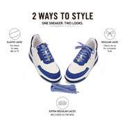West Port Retro Street Casual Sneakers (RANGER-58-BLUE-WHITE)