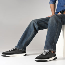 West Port Retro Street Casual Sneakers (RANGER-58-GREY-BLACK)