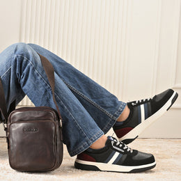 West Port Versatile Court Sneakers (RANGER-68-BLACK)