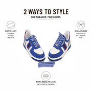 West Port Versatile Court Sneakers (RANGER-68-WHITE-BLUE)