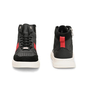 West Port High-Top Sneakers (SAILOR-75-BLACK)
