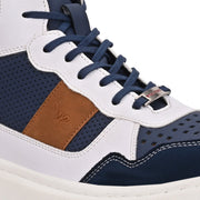 West Port High-Top Sneakers (SAILOR-75-BLUE-WHITE)