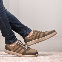 West Port Urban Casual Sneakers for Men – Brown & Tan (SNEAK-50-BROWN-TAN)
