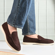 West Port Men Trendy Leather Loafers (Thrive-10-Brown)