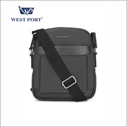 West Port Urban Messenger Crossbody Sling Bag – Smart & Handsfree (URBAN MESSENGER-BLACK)