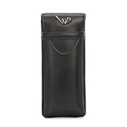 West Port Premium Leather Stylish Protective Eyewear Case For Sunglasses & Spectacles (UUT-AO-01-BLACK)