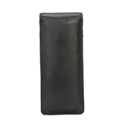 West Port Premium Leather Stylish Protective Eyewear Case For Sunglasses & Spectacles (UUT-AO-01-BLACK)