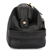 West Port Premium Leather Travel Toiletry Bag (UUT-AO-02-BLACK)