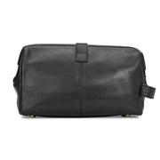 West Port Premium Leather Travel Toiletry Bag (UUT-AO-02-BLACK)