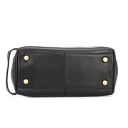 West Port Premium Leather Travel Toiletry Bag (UUT-AO-02-BLACK)