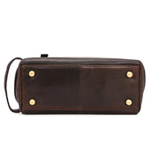 West Port Premium Leather Travel Toiletry Bag (UUT-AO-02-BROWN)