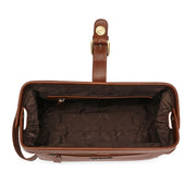 West Port Premium Leather Travel Toiletry Bag (UUT-AO-02-COGNAC)