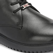 West Port Men Black Leather Chukka Boots (V-STAR-80-BLACK)