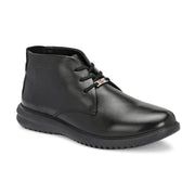 West Port Men Black Leather Chukka Boots (V-STAR-80-BLACK)