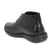 West Port Men Black Leather Chukka Boots (V-STAR-80-BLACK)
