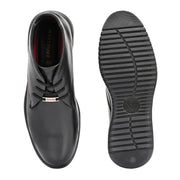 West Port Men Black Leather Chukka Boots (V-STAR-80-BLACK)