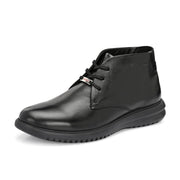 West Port Men Black Leather Chukka Boots (V-STAR-80-BLACK)