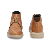West Port Men Tan Leather Chukka Boots (V-STAR-80-TAN)