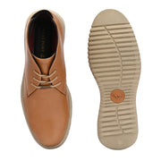 West Port Men Tan Leather Chukka Boots (V-STAR-80-TAN)