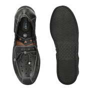 Women Premium Leather Slip On Flexible Loafer (W-Angel-50-Black)