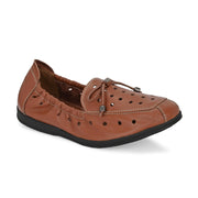 Women Premium Leather Slip On Flexible Loafer (W-Angel-50-Chestnut)