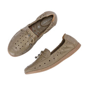 Women Premium Leather Slip On Flexible Loafer (W-Angel-50-Ivory)