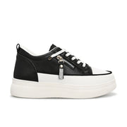 Women Chunky Lace-Up Sneakers (W-ATF-26-BLACK)
