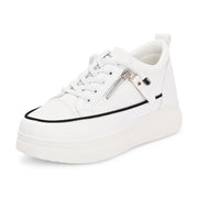 Women Chunky Lace-Up Sneakers (W-ATF-26-WHITE)