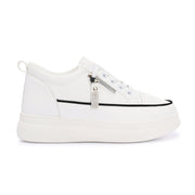 Women Chunky Lace-Up Sneakers (W-ATF-26-WHITE)