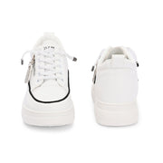 Women Chunky Lace-Up Sneakers (W-ATF-26-WHITE)