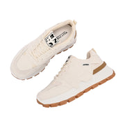 Women Chunky Lace-Up Sneakers (W-ATF-27-WHITE)
