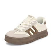 Women Chunky Lace-Up Sneakers (W-ATF-28-BEIGE)