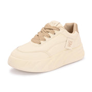 Women Chunky Lace-Up Sneakers (W-ATF-29-OFFWHITE-BEIGE)