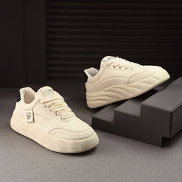 Women Chunky Lace-Up Sneakers (W-ATF-29-OFFWHITE-NAVY)