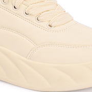 Women Chunky Lace-Up Sneakers (W-ATF-29-OFFWHITE-NAVY)