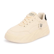 Women Chunky Lace-Up Sneakers (W-ATF-29-OFFWHITE-NAVY)