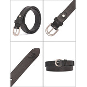 West Port Women’s Classic Rugged Leather Belt (W-BT-LE-02-BLACK)