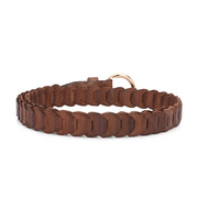 West Port Women’s Beige Braided Scalloped Leather Belt (W-BT-LE-03-DARK-BEIGE)