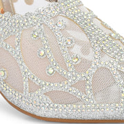 Women Silver Partywear Sandals (W-KI-01-SILVER)