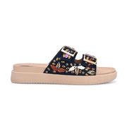 West Port Women Double Strap Comfort Slides (W-SHI-129-NAVY)