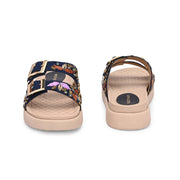 West Port Women Double Strap Comfort Slides (W-SHI-129-NAVY)