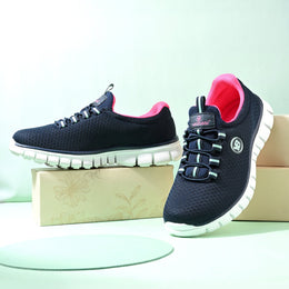 Women Navy Blue Lightweight Sports Shoes (W-ST-16-NAVY)