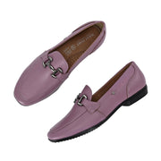 Women Premium Leather Loafers (W-VICTORIA-02-LILAC)