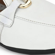 Women Premium Leather Loafers (W-VICTORIA-02-WHITE)