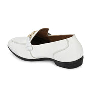 Women Premium Leather Loafers (W-VICTORIA-02-WHITE)