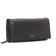 West Port Premium Leather Women Clutch Wallet (W-WT-AO-01-BLACK)