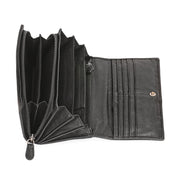 West Port Premium Leather Women Clutch Wallet (W-WT-AO-01-BLACK)