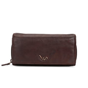 West Port Premium Leather Women Clutch Wallet (W-WT-AO-01-BROWN)